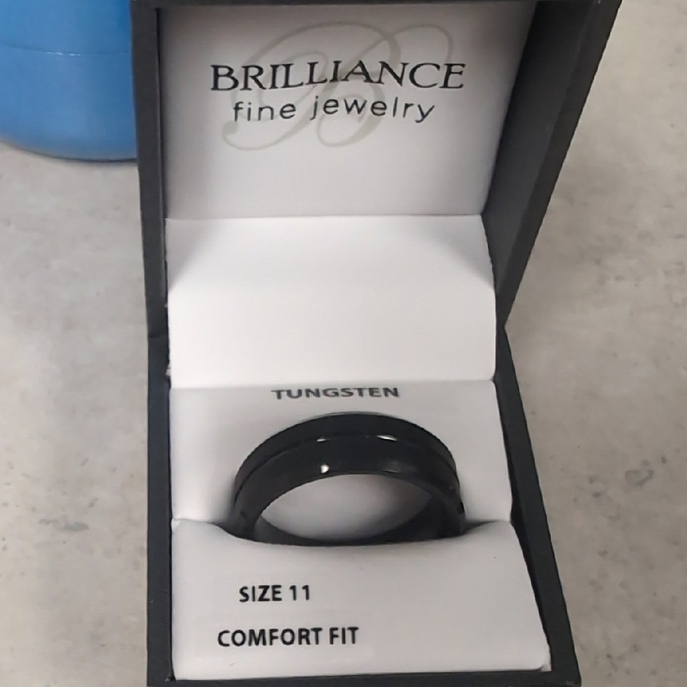 Black Tungsten Ring - Men's Accessory